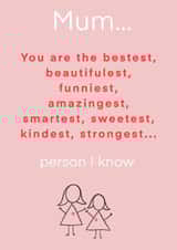 list mum Mothers Day Card 21855 created by Lydia Blakeston