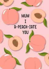 Mum peach Mothers Day Card 14949 created by Paper Wishes Co