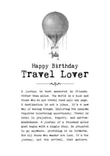 Birthday Card For Travel Lovers created by Coulson Macleod