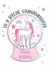 To a special Granddaughter Happy Birthday created by Katie Phythian Design
