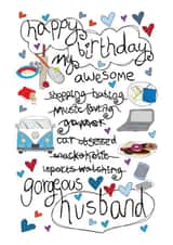 Happy Birthday Gorgeous Husband - Love You created by Love and Happy Stuff