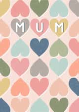 Mum Heart Mothers Day Card 43127 created by Scribbled in Pink