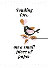 bird animal Love & Friendship Card 34261 created by Werlang Paper