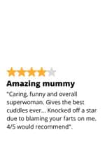 Mummy Star rating  Mothers Day Card 14909 created by original fox designs