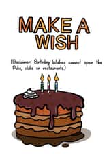 Lockdown make a wish Birthday Card 48144 created by Wrap it in Red