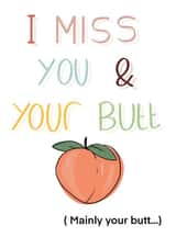 miss you rude Thinking of you Card 21634 created by TurtleMoonArt