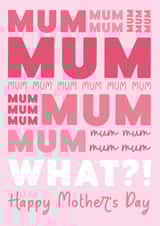 nag nagging Mothers Day Card 17507 created by Graphic Print Company