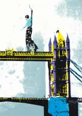 balance tightrope walker Birthday Card 23706 created by Katie Edwards