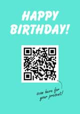 Rickroll Birthday Card (Rick Astley QR Code) created by SJS Designs