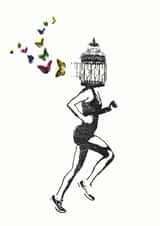 running runner Love & Friendship Card 23709 created by Katie Edwards