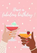 alcohol cocktail Birthday Card 20614 created by Dear Dainty Designs