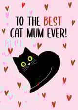 Black Cat Mother's Day Cat Mum card created by This is Awesome