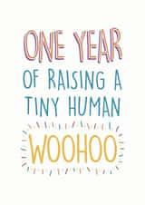 one year old 1 Birthday Card 21882 created by bump birth & baby 2020