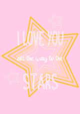 i love you stars Birthday Card 48175 created by Genna Beesley