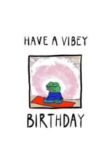 yoga zen Birthday Card 21884 created by Zen diagrams