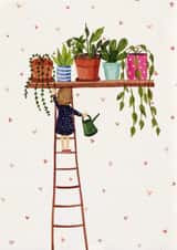plants cute Just because Card 21616 created by Love Lucy Illustration