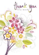 flower floral Thank You Card 16488 created by Claire Wilson