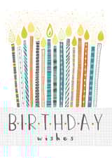 wishes candles Birthday Card 16489 created by Claire Wilson