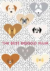Labrador Husky Mothers Day Card 48192 created by Claire Spiers