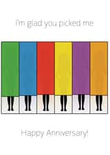 Naked Attraction Anniversary Card (females in boxes) created by SJS Designs