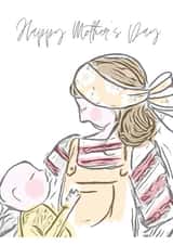 drawing new mum Card 21211 created by Bobbins & Cricket