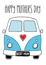 mother campervan Mothers Day Card 21858 created by Knick Knack Crafts