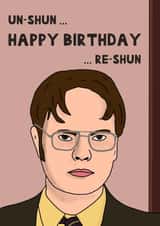The Office Dwight Schrute Birthday Card created by Horsing Around