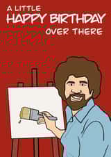 Bob Ross Nostalgic Birthday Card 38608 created by Natalie Mooney