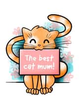 best cat Mothers Day Card 36545 created by Danielle Lisa