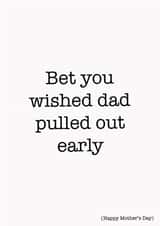 funny rude Mothers Day Card 45485 created by Kikiara Cards