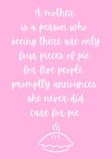 selfless kind Mothers Day Card 38692 created by George De Harpon