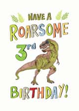prehistoric dino Birthday Card 17866 created by Life's Little Doodles
