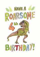 dino dinosaur Birthday Card 17867 created by Life's Little Doodles