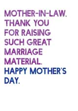 Mother-in-Law Mothers Day Card created by SixElevenCreations