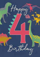 4 4th Birthday Card 21152 created by LJRanson Design