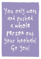 Funny New Baby Card for New Mum created by Bow & Bell