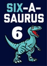 dinosaur six Birthday Card 21649 created by Evezee