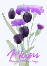 watercolour arty Mothers Day Card 36697 created by Dark Finch