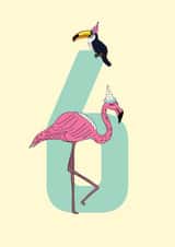 exotic birds Birthday Card 16742 created by Pearl Ivy