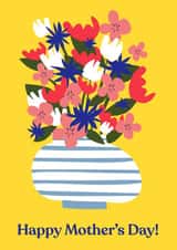 contemporary flowers Mothers Day Card 18614 created by Jive Prints