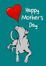 balloon dog Mothers Day Card 47575 created by Paperela