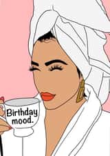 female girl Birthday Card 10437 created by Keepseyshop