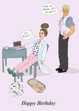 Funny Birthday Card - Barbie - I'm Busy! created by Eat the Moon