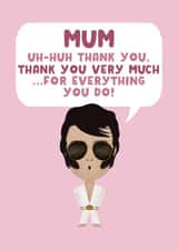 the king king of rock and roll Mothers Day Card 18390 created by Courtney