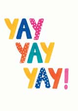 polka dots yay yay yay Love & Friendship Card 21832 created by Zoe May Designs