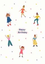 dance dancing Birthday Card 21833 created by Zoe May Designs