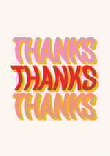 groovy thanks thanks thanks Thank You Card 21934 created by Rose Elliott