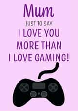 mum love you Mothers Day Card 21811 created by Simply Nix