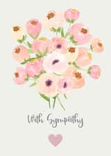 Floral sympathy card created by Love Gifts