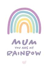mum rainbow Mothers Day Card 47958 created by Bullar Designs